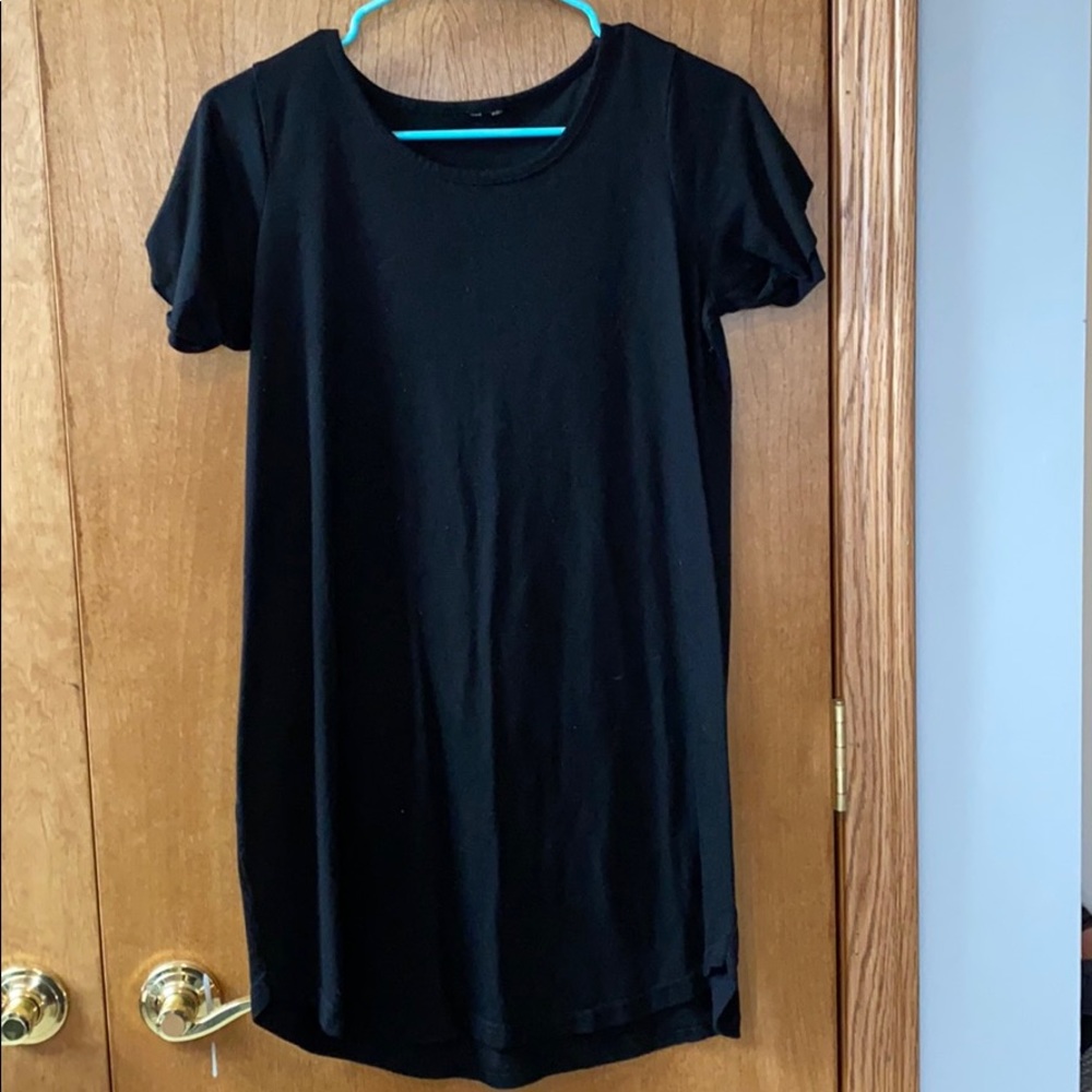 Black t-shirt dress